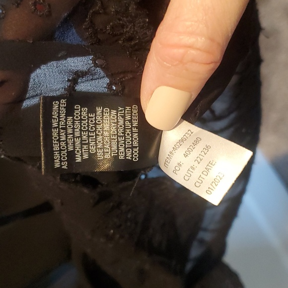 Torrid size 1 sheer black blouse - Picture 3 of 6
